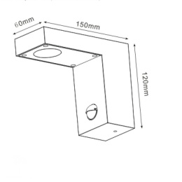 TEXAS-IR Wall Light IP54 H12 L15 LED 6W Anthracite