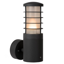 SOLID Wall Light IP54+ Sensor E27 H25 W15cm Anthra