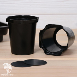 Набор для рассады: стаканы по 200 мл (18 шт.), поддон 42 × 23