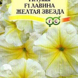 Петуния Лавина Желтая Звезда F1 ампельная