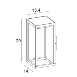 TENSO SOLAR Ceiling Light H29cm IP54 Anthracite