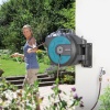 Катушка со шлангом Gardena настенная автоматическая, 30 м (голубая) с комплектом для полива фото 4 