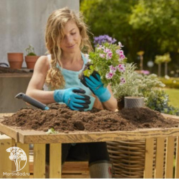 11512-20.000.00 Перчатки садовые для работы с почвой Gardena, размер L