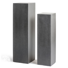 Кашпо TREEZ Effectory - серия Beton - Колонна - Тёмно-серый бетон