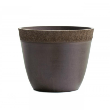 Фото Кашпо TREEZ Japonica Ki Sen - Bowl (округлый конус) шоколад