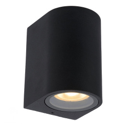 ZARO Wall spotlight Outside Round Black