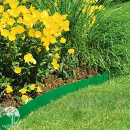 Бордюр зеленый 15 см, длина 9 м Gardena