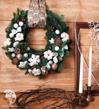 Фото Рождественский венок "Домашний уют"
