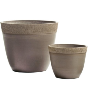 Фото Кашпо TREEZ Japonica Ki Sen - Bowl (округлый конус) капучино
