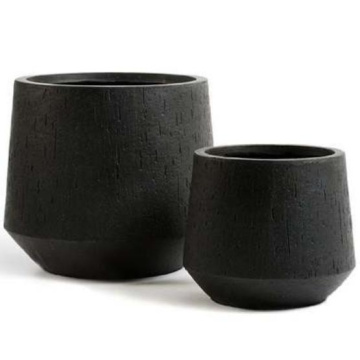 Фото Кашпо TREEZ Ergo Cork Трапеция закругленная Антрацит