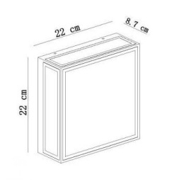 DUKAN Outside Ceiling light 2xE27/15W Black