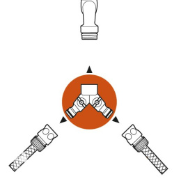 Распределитель Gardena 2-х канальный 1&quot;