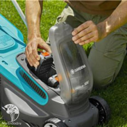 Газонокосилка аккумуляторная Gardena PowerMax 32/36V P4A с аккумулятором