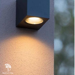 ZARO Wall spotlight Outside  2xgu  Black
