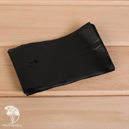 Пакет для рассады, 0.6 л, 8 × 14 см, толщина 50 мкм, с перфорацией, чёрный