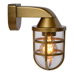 LEWIS Walllight Outside E27 Satin Brass