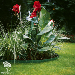 Бордюр зеленый 15 см, длина 9 м Gardena