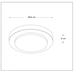 DIMY Ceiling Lamp Led 12W Black