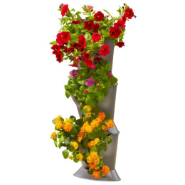 Базовый модуль Gardena  для вертикального садоводства угловой (3 емкости, 3 крышки, 1 поддон, 6 клипс)