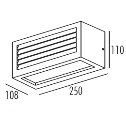 DIMO Wall Light IP54 E27 11/11/25 Rust