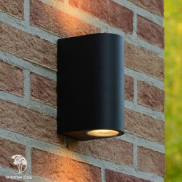 ZORA-LED Wall Light 2xGU10/5W L9 W6.5 H15cm Black