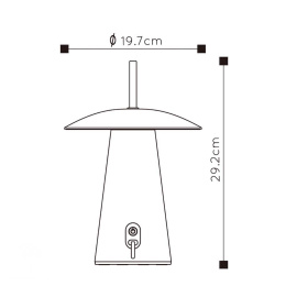 LA DONNA Table lamp Led 2W 2700K White