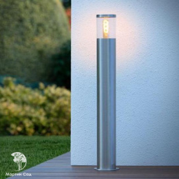 FEDOR Bollard Light E27/40W H79.5cm Satin Chrome