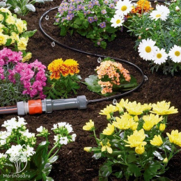 Комплект базовый для наземной прокладки Gardena 4.6 мм (3/16”) х 15 м c фитингами и мастер-блоком