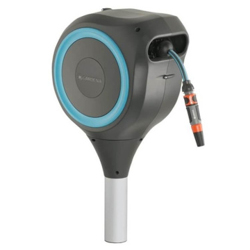 Фото 18614-20.000.00 Катушка со шлангом свободного размещения автоматическая GARDENA RollUp M (голубой цвет)