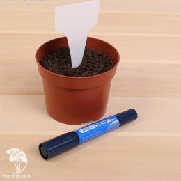 Ярлыки садовые для маркировки, 14 см, с маркером, набор 25 шт., пластик, МИКС