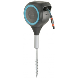 18604-20.000.00 Катушка со шлангом свободного размещения автоматическая 15м GARDENA RollUp S (голубой цвет)