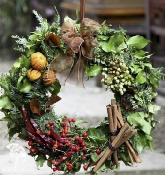 Фото Рождественский венок Счастье в доме