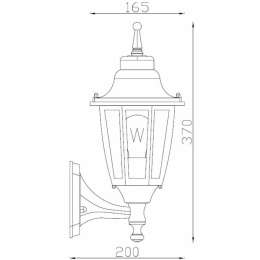 TIRENO Outdoor lighting 'up' H32cm E27 Black