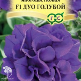 Петуния Дуо голубой F1  (серия Элитная клумба) махровая