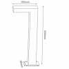 TEXAS-IR Post IP54 H60 L15 LED 6W Anthracite фото 2 