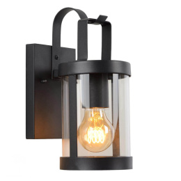 LINDELO Wall Light IP23 E27 H28cm Black