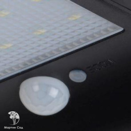 BASIC Wall Light + Sensor IP44 11/19/3cm Black