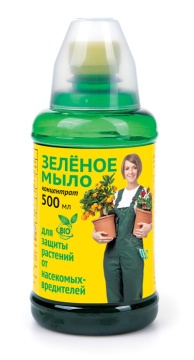 Фото Мыло зеленое с мерным стаканчиком