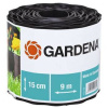 Бордюр черный 15 см, длина 9 м Gardena фото 1 