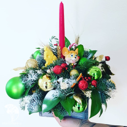 Новогодняя композиция &quot;Мышонок&quot;