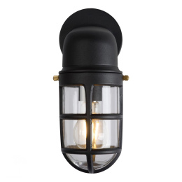 DUDLEY Outside Wall Light Down IP44 E27/60W Black