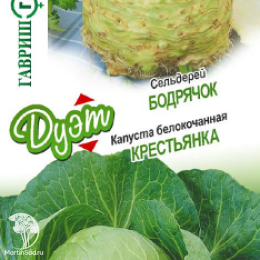 Капуста б/к Крестьянкаг+Сельдерей Бодрячок серия Дуэт Хорошие соседи