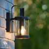 LINDELO Wall Light IP23 E27 H28cm Black фото 4 