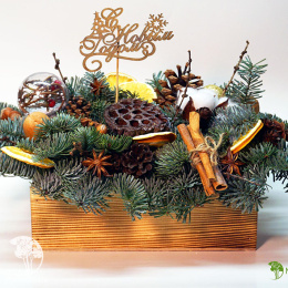 Новогодняя композиция Натурель