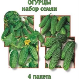 Набор семян Огурцы 4 пакета (б\п)