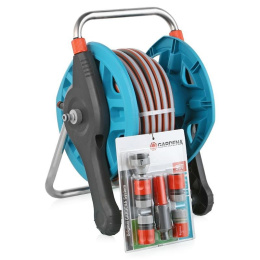 Катушка Gardena Classic 50 со шлангом и комплектом фитингов для подключения