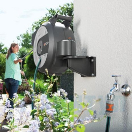 Катушка со шлангом настенная автоматическая Gardena &quot;Домашнее садоводство&quot;, 15 м