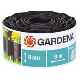 Фото Бордюр Gardena черный 9 см, длина 9 м