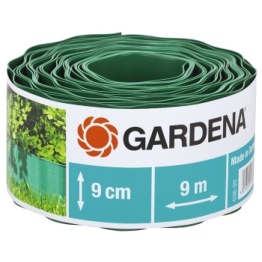 Фото Бордюр зеленый 9 см, длина 9 м Gardena