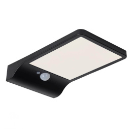 BASIC Wall Light + Sensor IP44 11/19/3cm Black